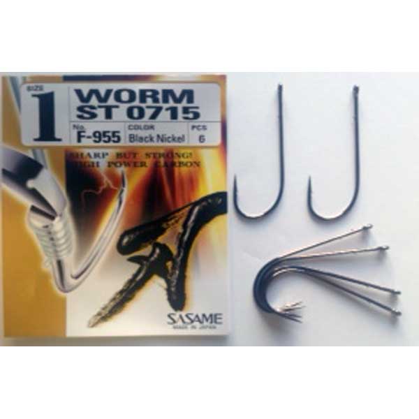 Sasame F-955 Worm (Baitholder) Black Nickel NS