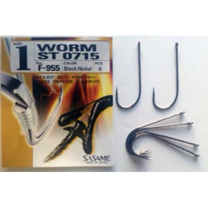 Sasame F-955 Worm (Baitholder) Black Nickel NS