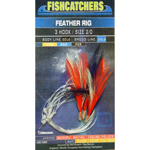 Fishcatcher 3 Hook Feather Rig 2/0