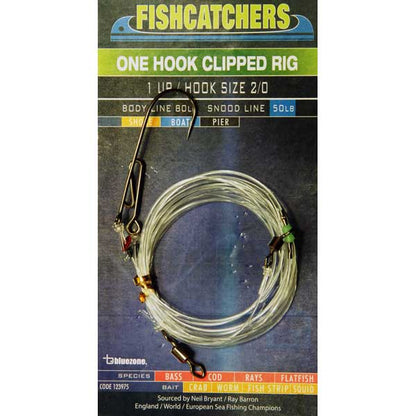 Fishcatcher 1 Hook Clipped Rig 2/0