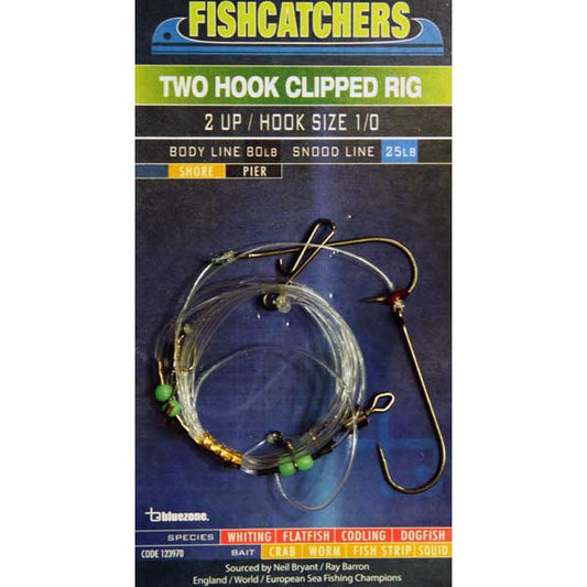 Fishcatcher 2 Hook Clipped Rig 1/0
